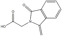 (1-METHYLENE-3-OXO-1,3-DIHYDRO-2H-ISOINDOL-2-YL)ACETIC ACID Struktur