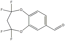 2,2,4,4-TETRAFLUORO-3,4-DIHYDRO-2H-BENZO[B-1,4]-DIOXEPINE-7-CARBALDEHYDE Struktur