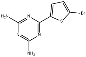 6-(5-BROMOTHIOPHEN-2-YL)-1,3,5-TRIAZINE-2,4-DIAMINE Struktur