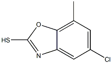 5-CHLORO-7-METHYLBENZO[D]OXAZOLE-2-THIOL Struktur