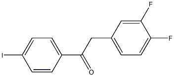 2-(3,4-DIFLUOROPHENYL)-4'-IODOACETOPHENONE Struktur