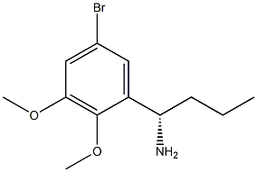 (1S)-1-(5-BROMO-2,3-DIMETHOXYPHENYL)BUTYLAMINE Struktur