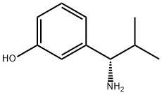 3-((1S)-1-AMINO-2-METHYLPROPYL)PHENOL Struktur