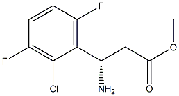 METHYL (3S)-3-AMINO-3-(2-CHLORO-3,6-DIFLUOROPHENYL)PROPANOATE Struktur