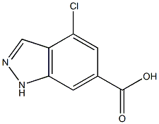 4-CHLORO-6-(1H)INDAZOLE CARBOXYLIC ACID Struktur