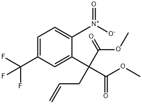 DIMETHYL 2-ALLYL-2-[2-NITRO-5-(TRIFLUOROMETHYL)PHENYL]MALONATE Struktur