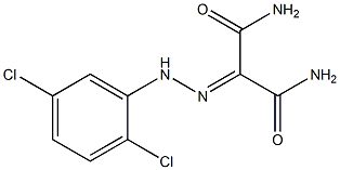 2-[(2,5-DICHLOROPHENYL)HYDRAZONO]MALONAMIDE Struktur