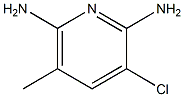 3-CHLORO-5-METHYLPYRIDINE-2,6-DIAMINE Struktur