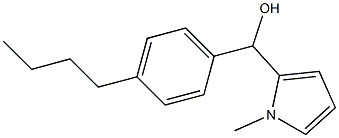 4-N-BUTYLPHENYL-(1-METHYL-2-PYRROLYL)METHANOL Struktur