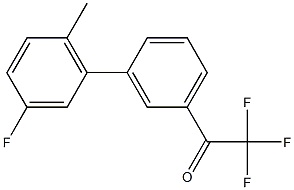 3'-(3-FLUORO-6-METHYLPHENYL)-2,2,2-TRIFLUOROACETOPHENONE Struktur