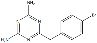 6-(4-BROMOBENZYL)-1,3,5-TRIAZINE-2,4-DIAMINE Struktur