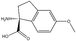 (1R)-1-AMINO-5-METHOXYINDANECARBOXYLIC ACID Struktur