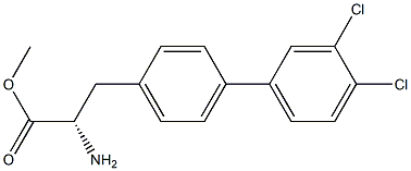 METHYL (2S)-2-AMINO-3-[4-(3,4-DICHLOROPHENYL)PHENYL]PROPANOATE Struktur