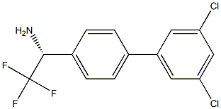 (1R)-1-[4-(3,5-DICHLOROPHENYL)PHENYL]-2,2,2-TRIFLUOROETHYLAMINE Struktur