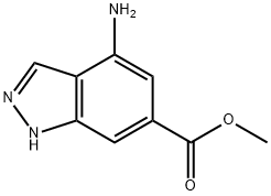 4-AMINO-6-INDAZOLECARBOXYLIC ACID METHYL ESTER Struktur