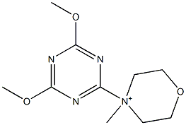 4-(4,6-DIMETHOXY-1,3,5-TRIAZIN-2-YL)-4-METHYLMORPHOLINIUM Struktur