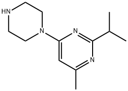 2-ISOPROPYL-4-METHYL-6-PIPERAZIN-1-YLPYRIMIDINE Struktur