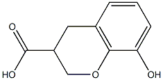 8-HYDROXYCHROMANE-3-CARBOXYLIC ACID Struktur