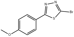 2-BROMO-5-(4-METHOXYPHENYL)-1,3,4-THIADIAZOLE Struktur