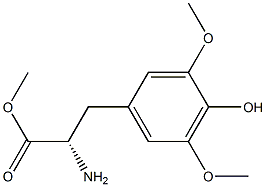 METHYL (2S)-2-AMINO-3-(4-HYDROXY-3,5-DIMETHOXYPHENYL)PROPANOATE Struktur