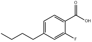 4-N-BUTYL-2-FLUOROBENZOIC ACID Struktur