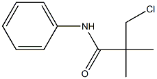 3-CHLORO-2,2-DIMETHYL-N-PHENYLPROPANAMIDE Struktur