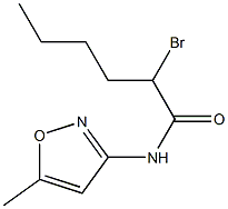 2-BROMO-N-(5-METHYLISOXAZOL-3-YL)HEXANAMIDE Struktur