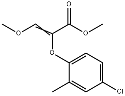 METHYL 2-(4-CHLORO-2-METHYLPHENOXY)-3-METHOXYACRYLATE Struktur