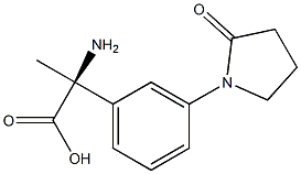 (2S)-2-AMINO-2-[3-(2-OXOPYRROLIDINYL)PHENYL]PROPANOIC ACID Struktur