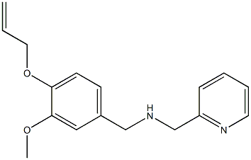 1-(4-(ALLYLOXY)-3-METHOXYPHENYL)-N-(PYRIDIN-2-YLMETHYL)METHANAMINE Struktur