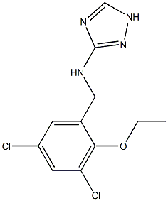 N-(3,5-DICHLORO-2-ETHOXYBENZYL)-1H-1,2,4-TRIAZOL-3-AMINE Struktur