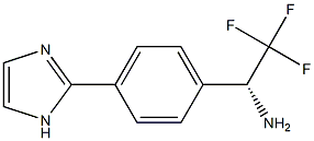 (1R)-2,2,2-TRIFLUORO-1-(4-IMIDAZOLYLPHENYL)ETHYLAMINE Struktur