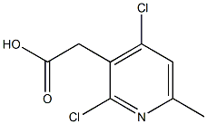 (2,4-DICHLORO-6-METHYLPYRIDIN-3-YL)ACETIC ACID Struktur