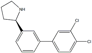 (2R)-2-[3-(3,4-DICHLOROPHENYL)PHENYL]PYRROLIDINE Struktur