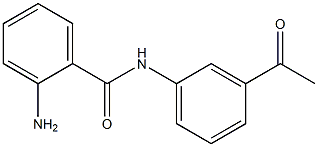 N-(3-ACETYLPHENYL)-2-AMINOBENZAMIDE Struktur