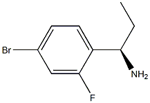 (1R)-1-(4-BROMO-2-FLUOROPHENYL)PROPYLAMINE Struktur