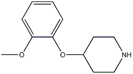 4-(2-METHOXYPHENOXY)PIPERIDINE Struktur