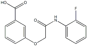 3-(2-[(2-FLUOROPHENYL)AMINO]-2-OXOETHOXY)BENZOIC ACID Struktur