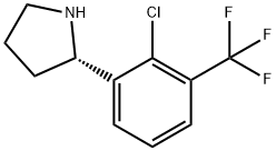 (2S)-2-[2-CHLORO-3-(TRIFLUOROMETHYL)PHENYL]PYRROLIDINE Struktur