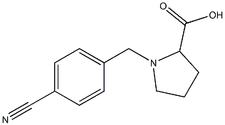 1-(4-CYANOBENZYL)PYRROLIDINE-2-CARBOXYLIC ACID Struktur