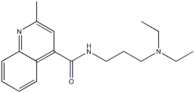 N-[3-(DIETHYLAMINO)PROPYL]-2-METHYLQUINOLINE-4-CARBOXAMIDE Struktur