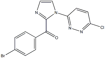 (4-BROMOPHENYL)[1-(6-CHLOROPYRIDAZIN-3-YL)-1H-IMIDAZOL-2-YL]METHANONE Struktur