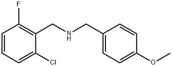 N-(2-CHLORO-6-FLUOROBENZYL)-N-(4-METHOXYBENZYL)AMINE Struktur