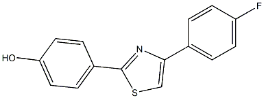 4-(4-(4-FLUOROPHENYL)THIAZOL-2-YL)PHENOL Struktur