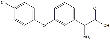 AMINO-[3-(4-CHLOROPHENOXY)-PHENYL]-ACETIC ACID Struktur