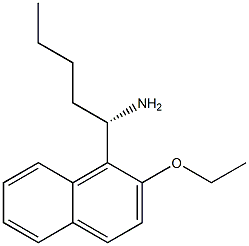 (1S)-1-(2-ETHOXYNAPHTHYL)PENTYLAMINE Struktur