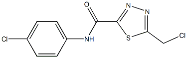 5-(CHLOROMETHYL)-N-(4-CHLOROPHENYL)-1,3,4-THIADIAZOLE-2-CARBOXAMIDE Struktur