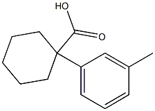 1-(3-METHYLPHENYL)CYCLOHEXANECARBOXYLIC ACID Struktur