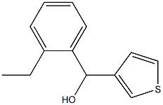 2-ETHYLPHENYL-(3-THIENYL)METHANOL Struktur