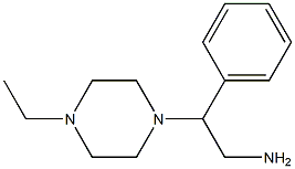 2-(4-ETHYL-PIPERAZIN-1-YL)-2-PHENYL-ETHYLAMINE Struktur